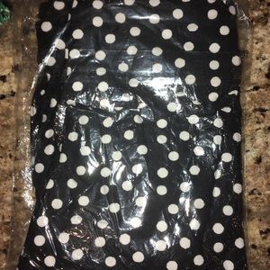 Lularoe Leggings One Size Black White Polka Dots